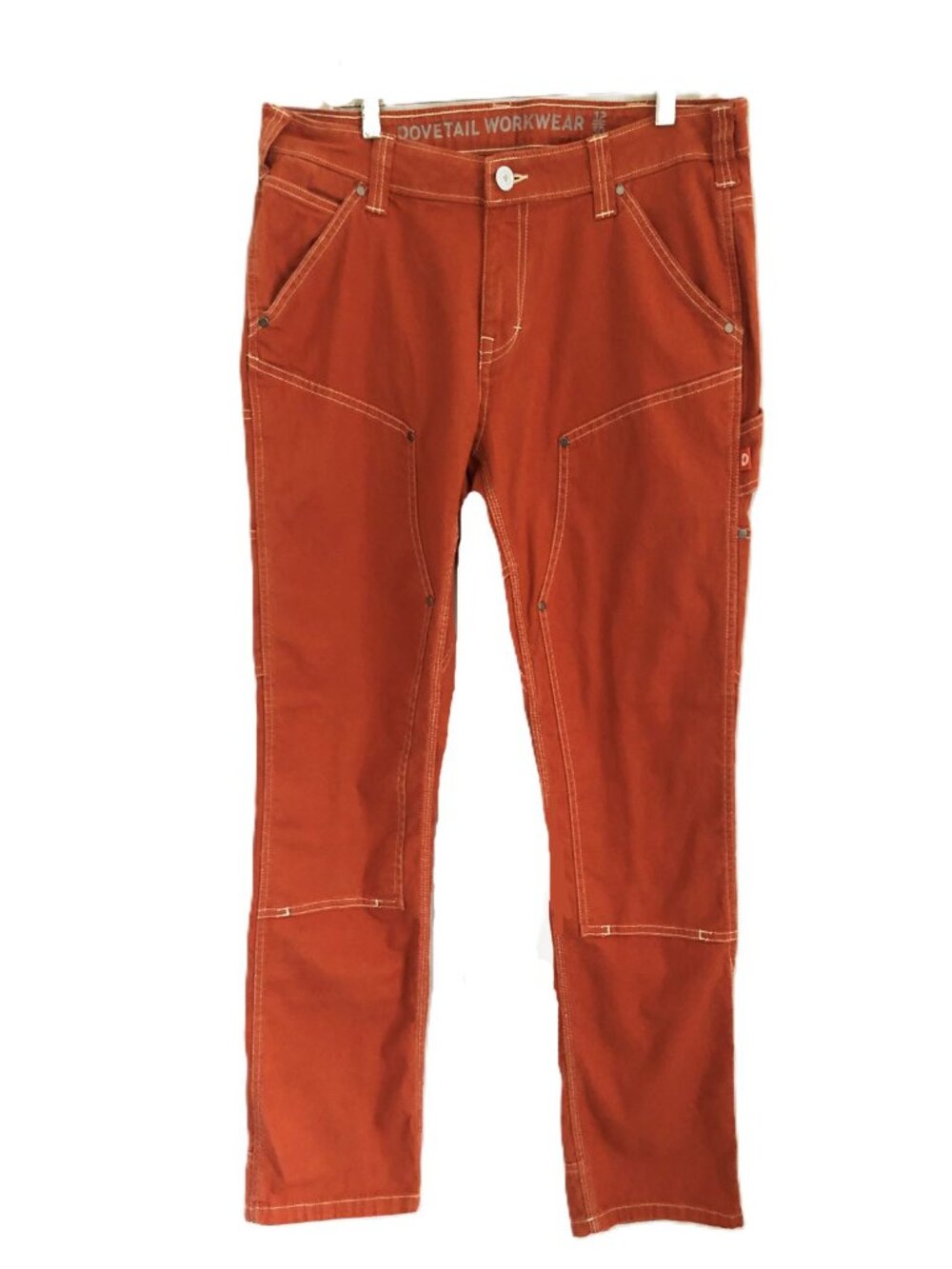 Dovetail Workwear Anna Task Cotton Canvas Pants Paprika Size 12